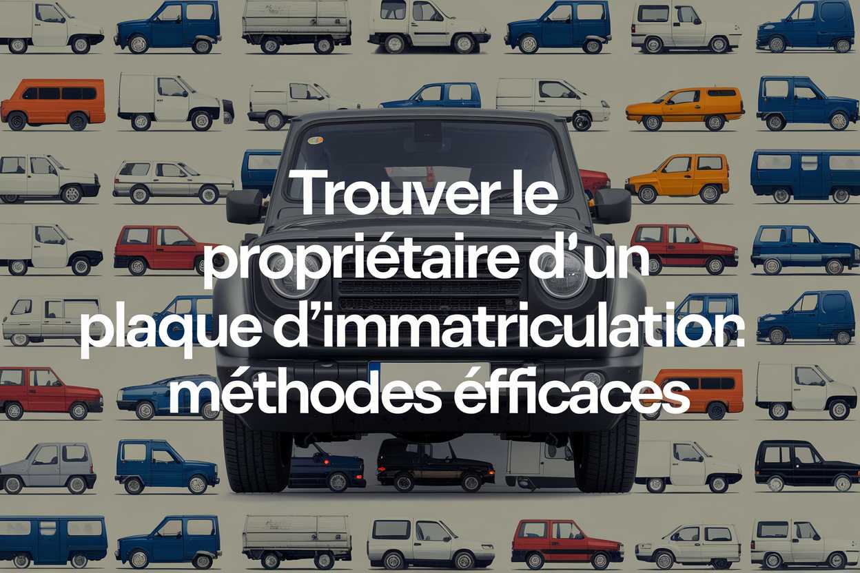 Trouver le propriétaire d’une plaque d’immatriculation : méthodes efficaces