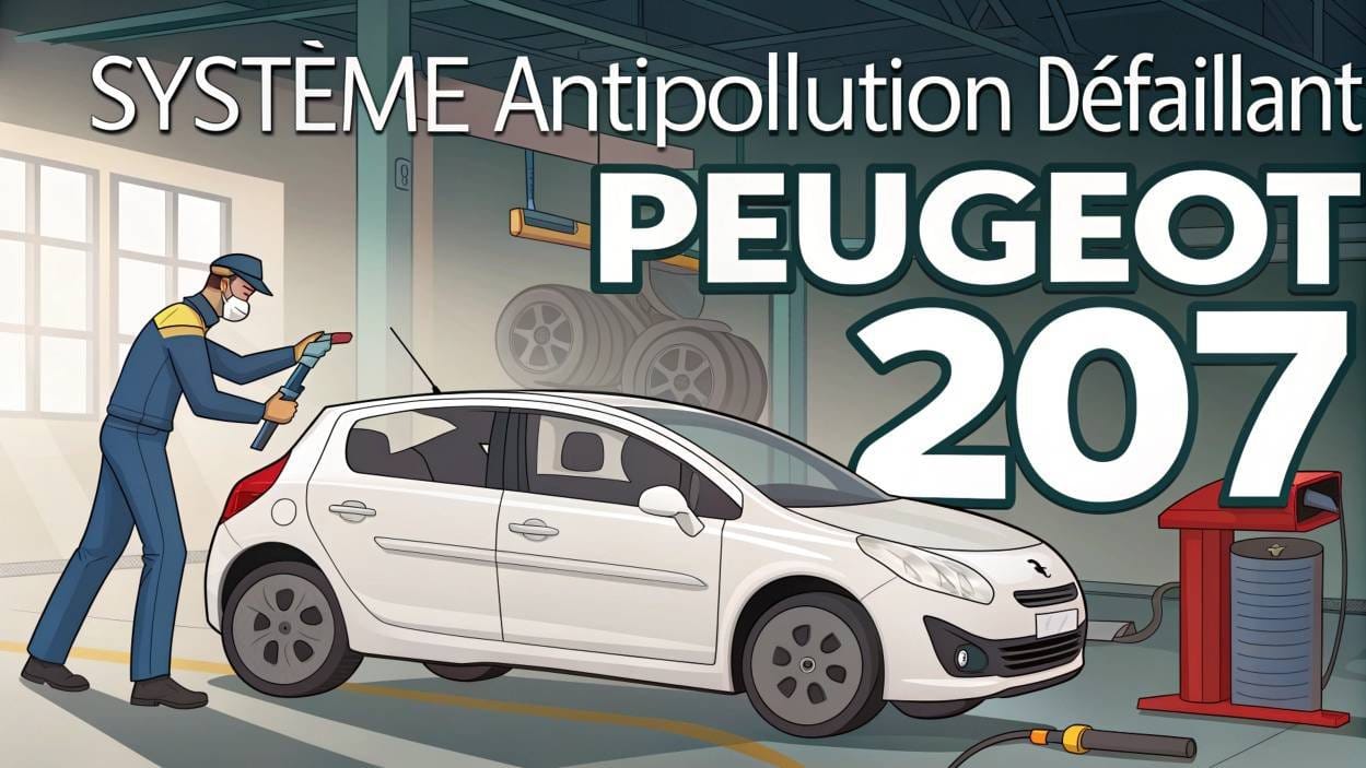 Système antipollution défaillant Peugeot 207
