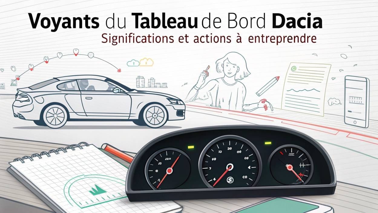Voyants du tableau de bord Dacia - significations et actions à entreprendre