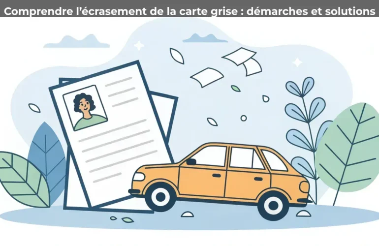 Comprendre l’écrasement de la carte grise : démarches et solutions